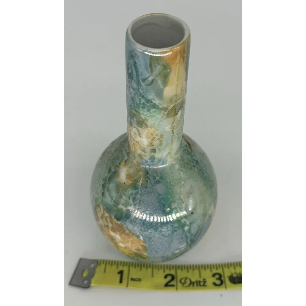 Beach Water Waves Pearlescent Bud Vase 6